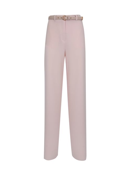 Pantalone MSTAMICO in cady con cintura Rosa MAX MARA STUDIO | 2616131025600052